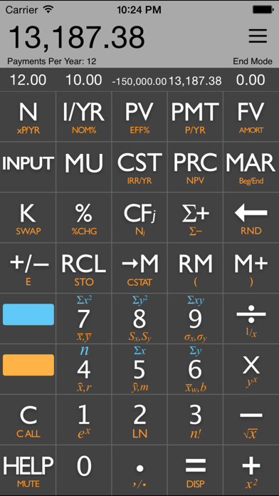 10bii Financial Calculator screenshot