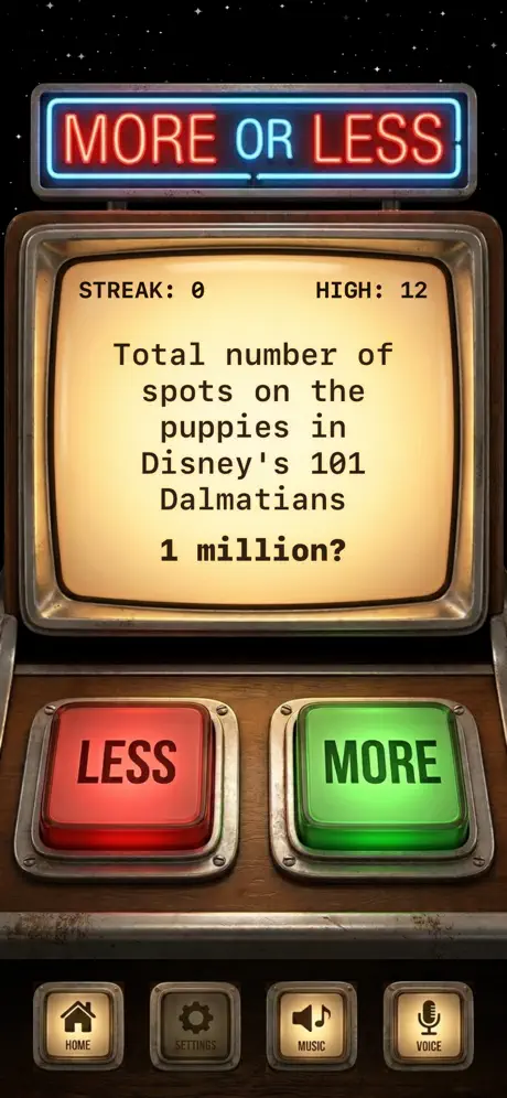 More or Less: Fast Trivia screenshot