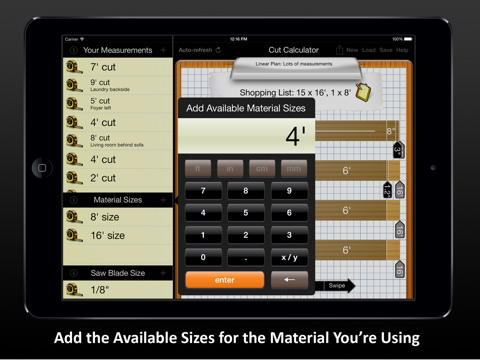 Cut Calculator screenshot