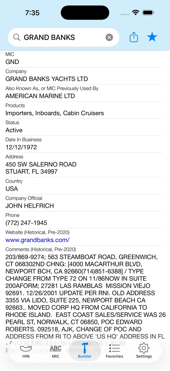 HIN Search – Boat HIN Decoder screenshot