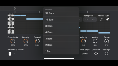 Auto Bass AUv3 MIDI Generator screenshot