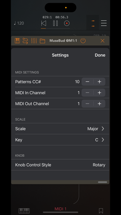 MuseBud – AUv3 MIDI Generator screenshot