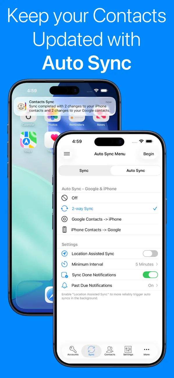 Contacts Sync Pro screenshot