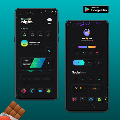 Chocolate KWGT screenshot