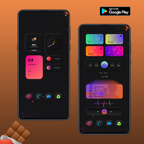 Chocolate KWGT screenshot