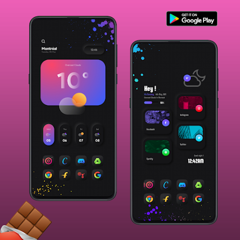 Chocolate KWGT screenshot