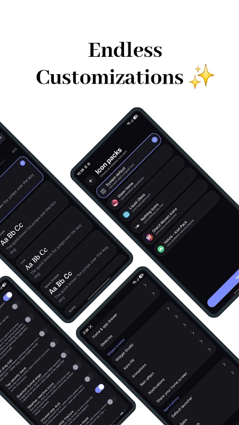 Kore Launcher: Home & Themes screenshot
