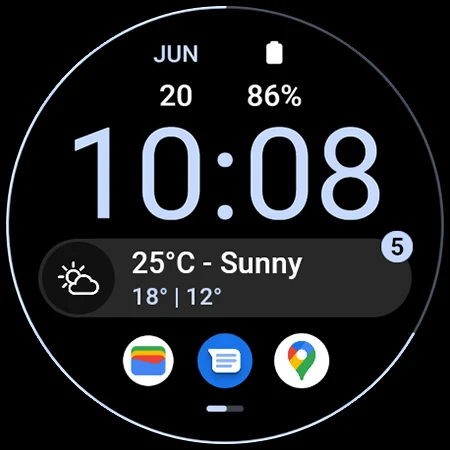 Material 3: Watch face screenshot