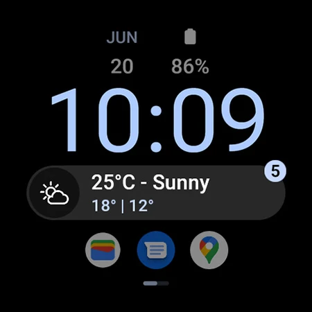 Material 3: Watch face screenshot