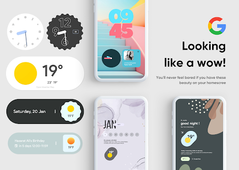 Android 16 Widgets for KWGT screenshot