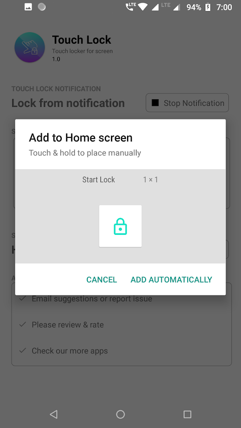 Touch Lock : Lock touch screen screenshot