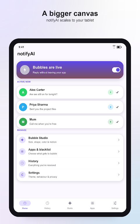 notifyAI: Notification Manager screenshot
