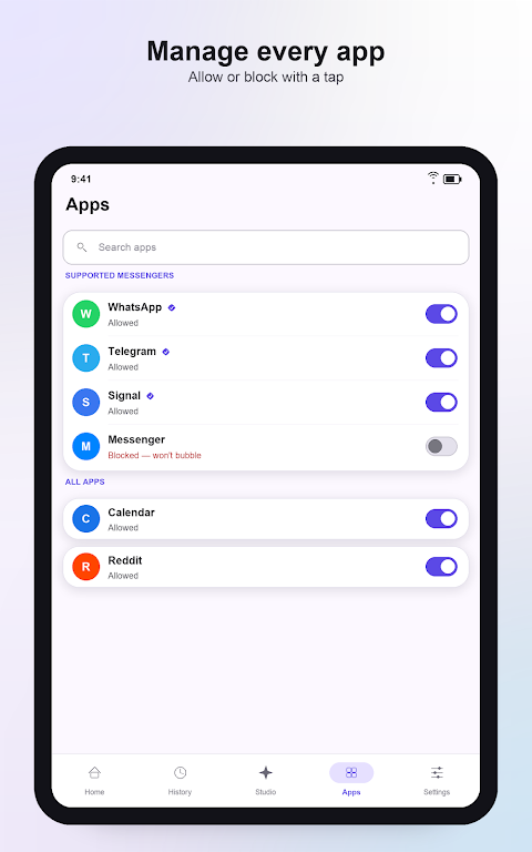 notifyAI: Notification Manager screenshot