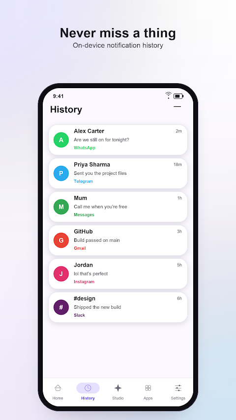 notifyAI: Notification Manager screenshot