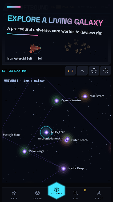 Driftbound: Idle Space RPG screenshot