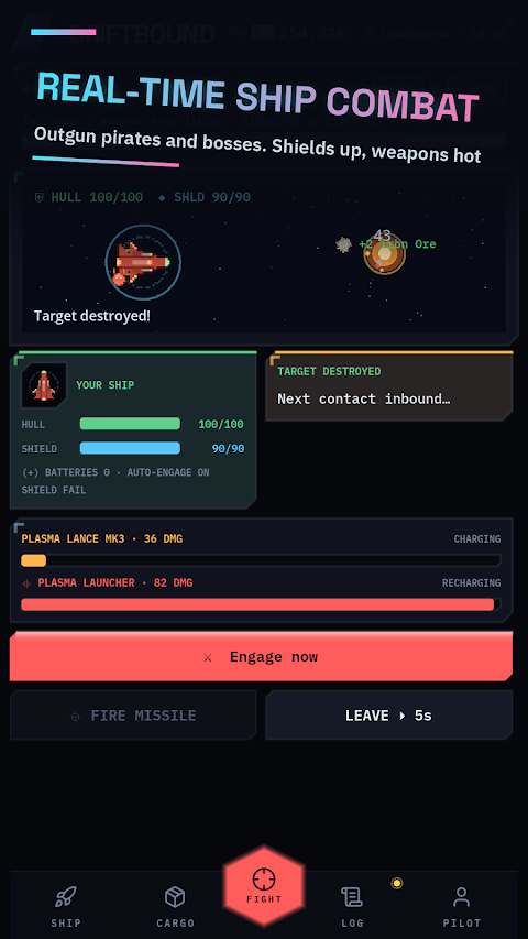 Driftbound: Idle Space RPG screenshot