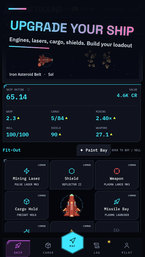 Driftbound: Idle Space RPG screenshot