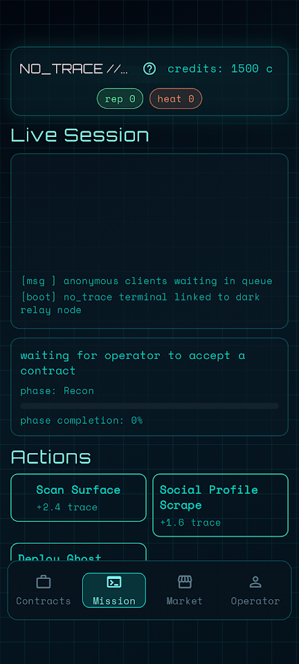 No Trace screenshot