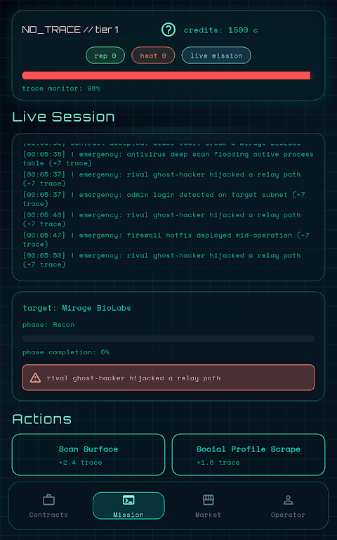 No Trace screenshot