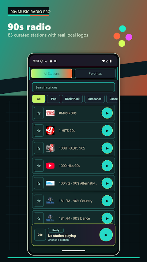90s Music Radio Pro screenshot