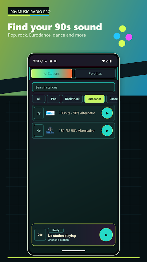 90s Music Radio Pro screenshot