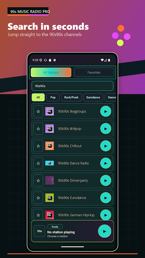 90s Music Radio Pro screenshot