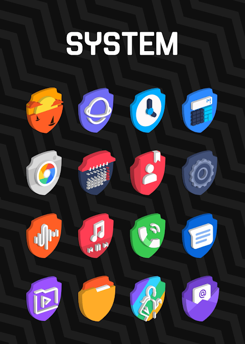 3D Shield – Icon Pack screenshot