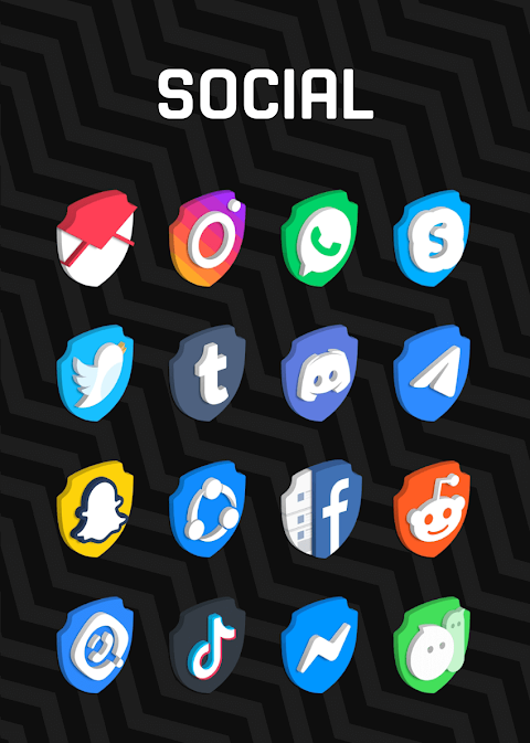 3D Shield – Icon Pack screenshot