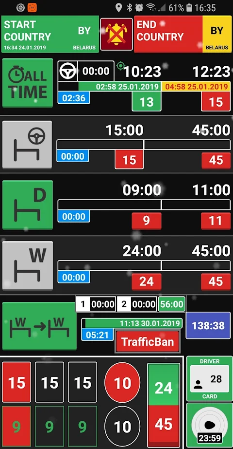 AntiBAG Tachograph screenshot