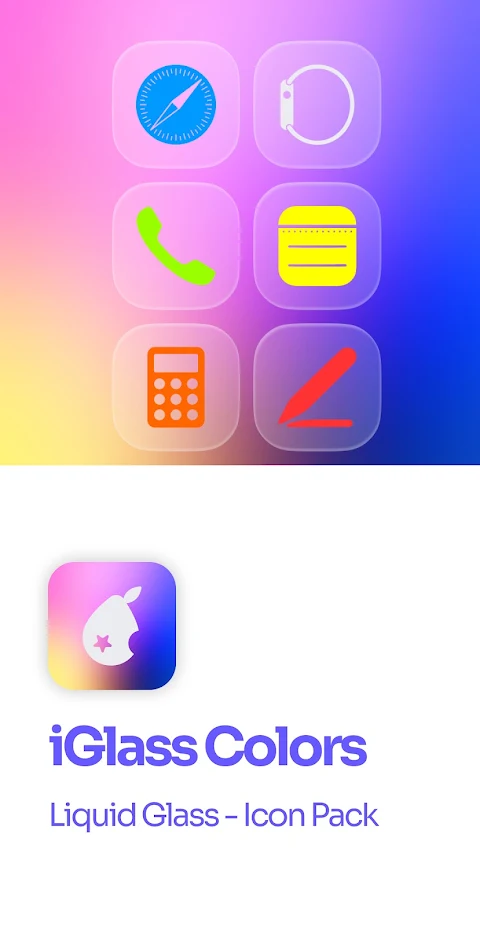 iGlass Colors OS Icon Pack screenshot