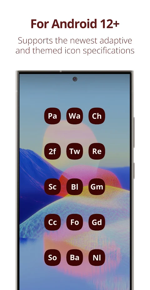 Letters Material You Icon Pack screenshot