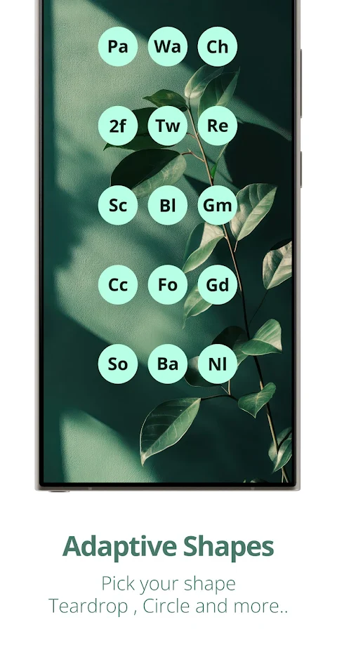 Letters Material You Icon Pack screenshot