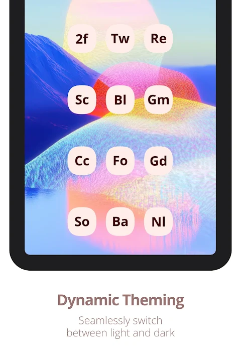 Letters Material You Icon Pack screenshot