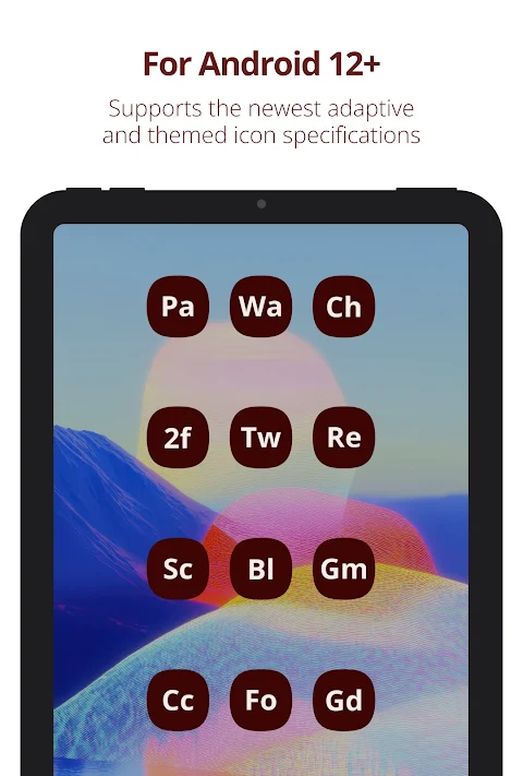 Letters Material You Icon Pack screenshot