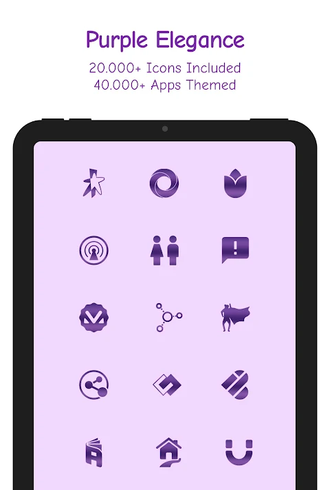 Purple Obsidian Icon Pack screenshot