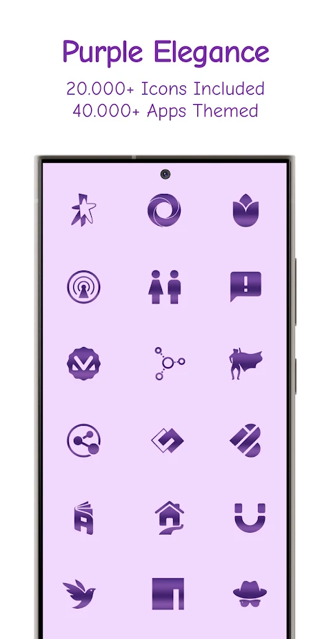 Purple Obsidian Icon Pack screenshot