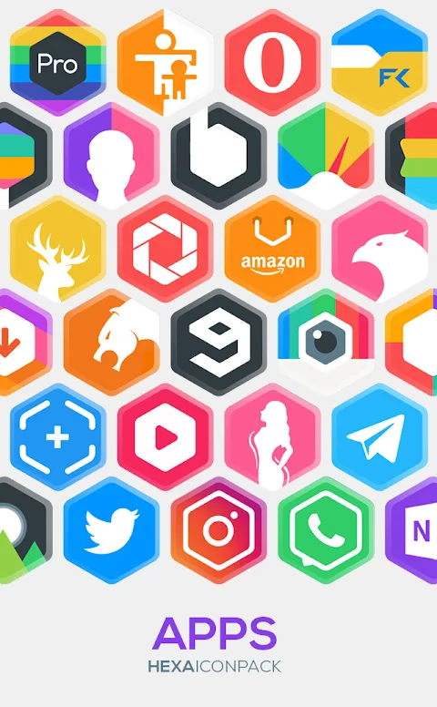 Hexa Icon Pack : Hexagonal screenshot