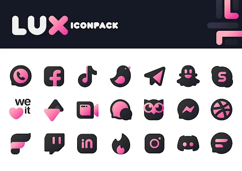 Pink IconPack : LuX screenshot