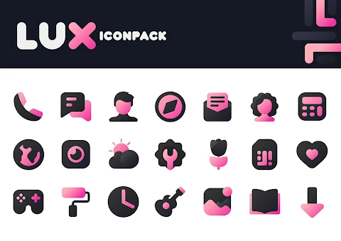 Pink IconPack : LuX screenshot