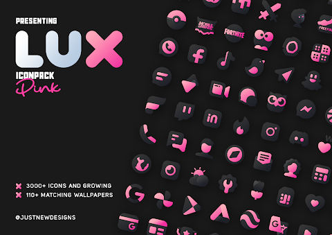 Pink IconPack : LuX screenshot