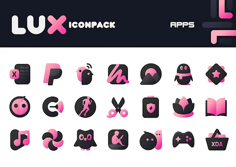 Pink IconPack : LuX screenshot