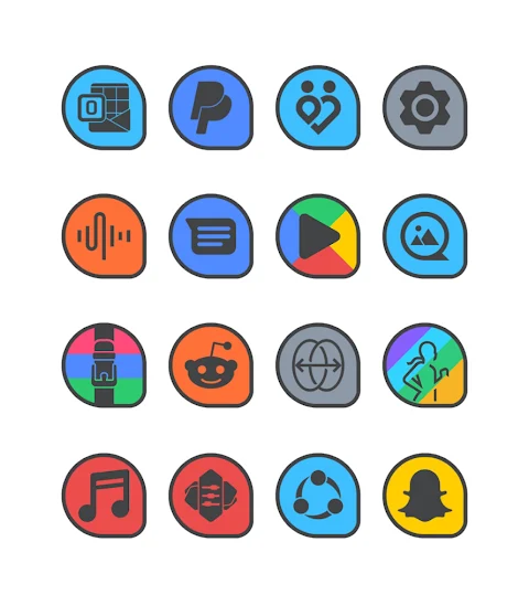 Drop Dark – Icon Pack screenshot
