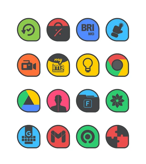 Drop Dark – Icon Pack screenshot