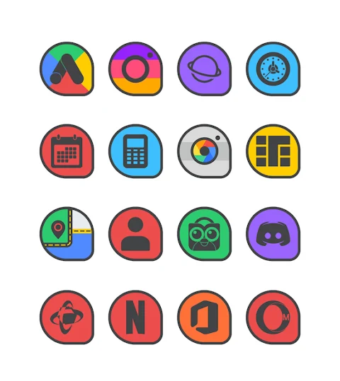 Drop Dark – Icon Pack screenshot