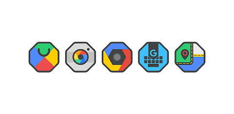 Octa Dark – Icon Pack screenshot