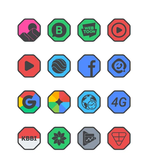 Octa Dark – Icon Pack screenshot