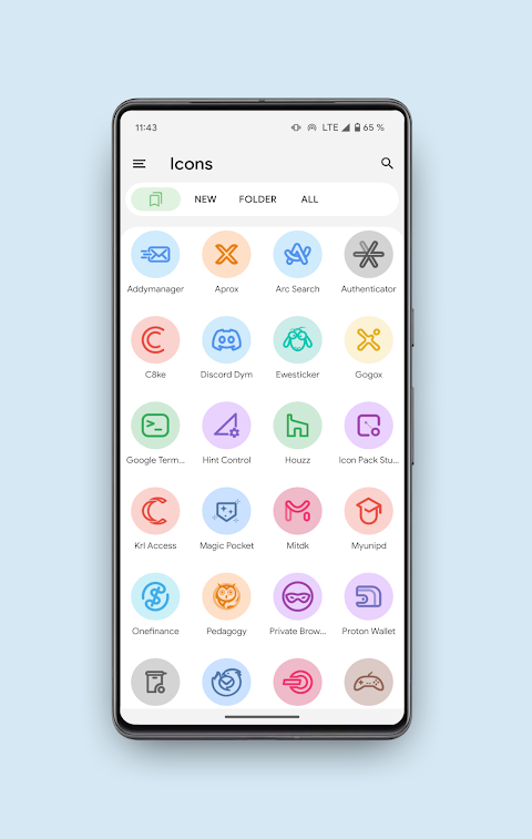 Pix Material Colors Icon Pack screenshot