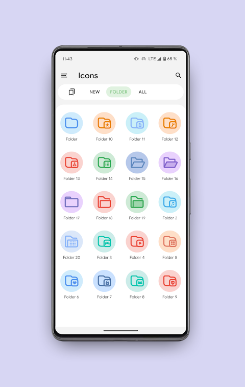 Pix Material Colors Icon Pack screenshot