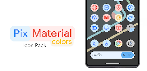 Pix Material Colors Icon Pack screenshot