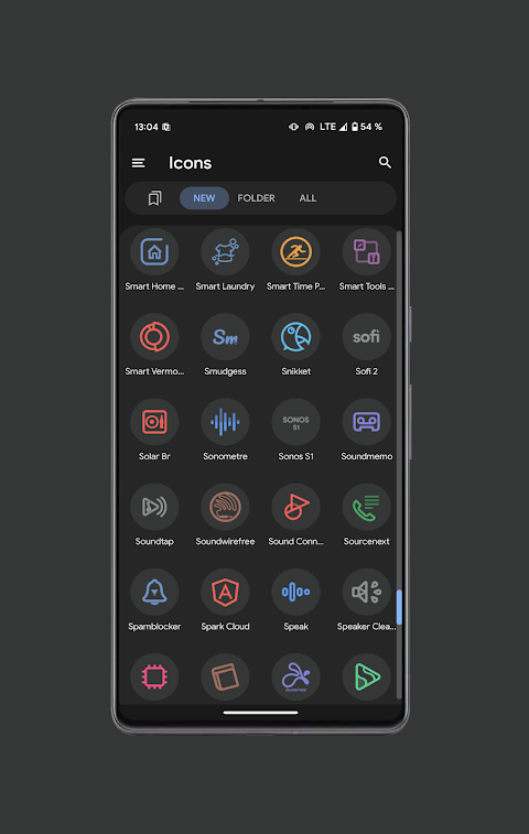 Pix Material Dark Icon Pack screenshot